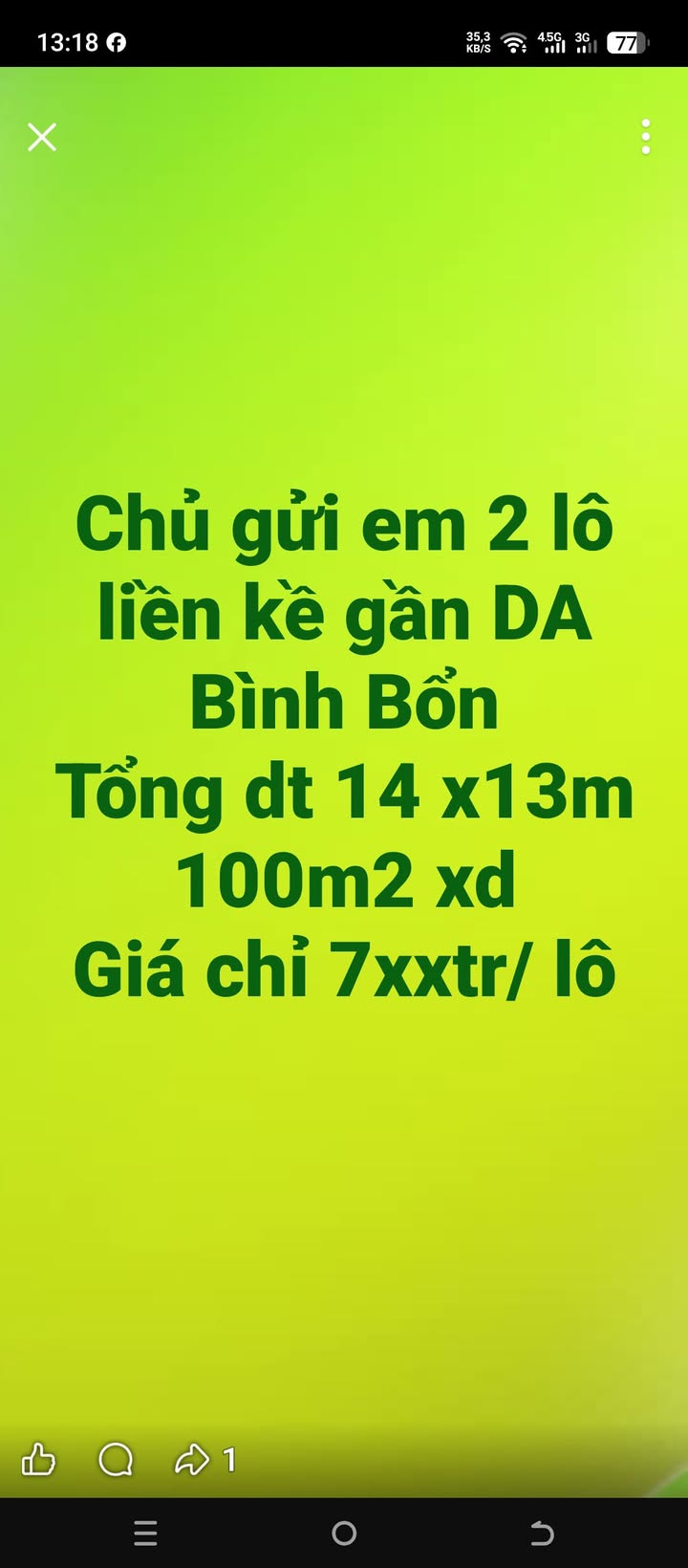 Đất nền KĐT Bình Bổn - Đồng Hới 100m² - Sổ đỏ sẵn sàng giao dịch
