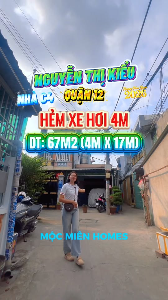 Bán nhà Quận 12 đường Nguyễn Thị Kiểu 68m² - Ô tô vào tận nhà