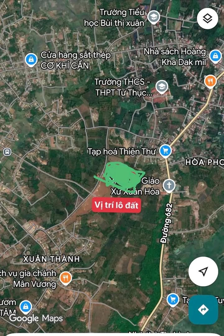 Đất Nền Đắk Song 500m² - Hướng Thủy, Lưng Núi - Giá 1 Tỷ