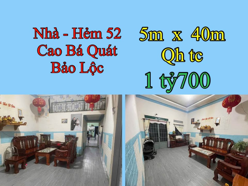 Nhà riêng Lộc Phát Bảo Lộc 200m² giá 1.7 tỷ - Vị trí đẹp!