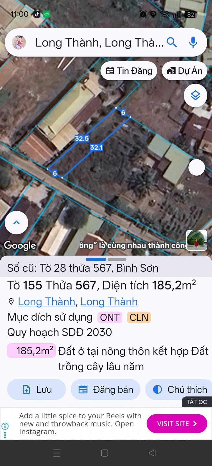 Đất nền Bình Sơn, Long Thành 185m² - Tiềm năng tăng giá vượt trội!