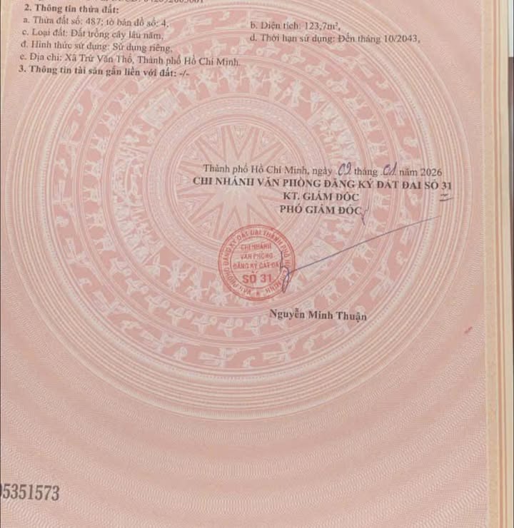 Bán Đất Ấp 4 Trừ Văn Thố, Bàu Bàng - 125m² - Giá 4xx Triệu