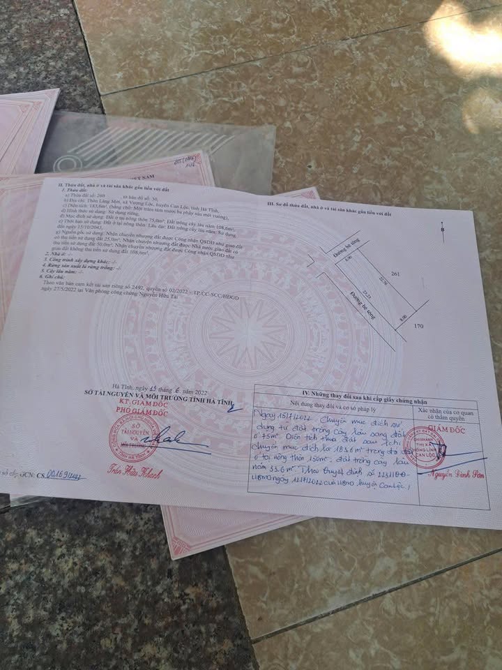 Đất Vàng 184m² - Làng Mới, Nam Hồng, Hồng Lĩnh - Sẵn Sổ Đỏ, Dân Cư Đông Đúc