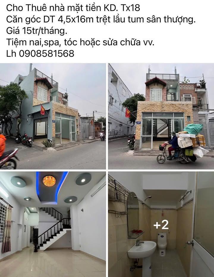 Nhà mặt tiền Thạnh Xuân 18 Quận 12 - 72m² - Vị trí đắc địa kinh doanh!