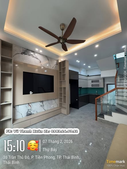 Nhà 3 Tầng Trung Tâm TP Thái Bình - 33m² - Giá 1.8 Tỷ