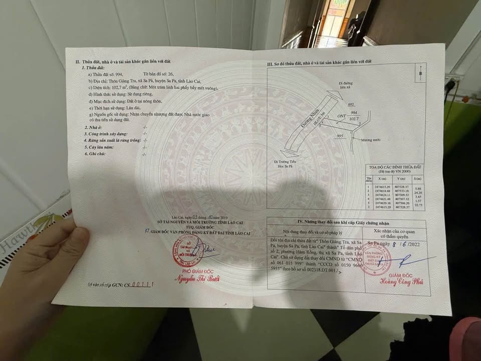 Đất Nền Sa Pa 102m² - View Núi Thơ Mộng, Sổ Đỏ Sẵn Sàng