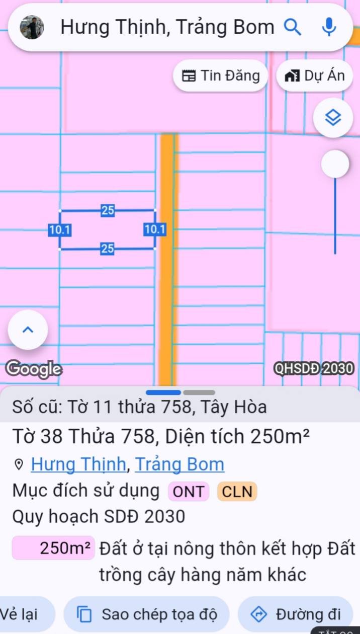 Đất nền Hưng Thịnh 250m² giá 2.25 tỷ - Hạ tầng hoàn thiện