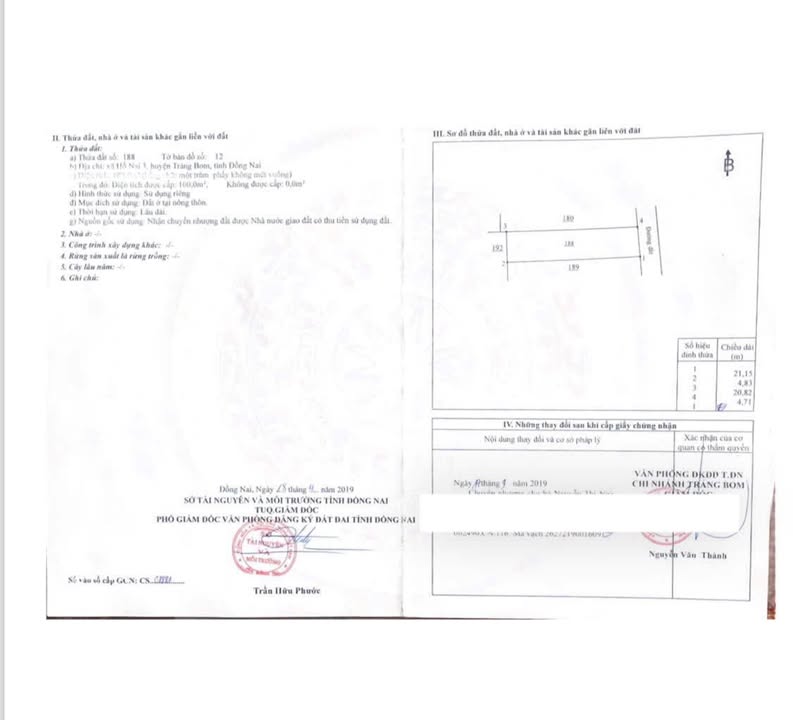 Đất thổ cư Hố Nai 100m² - Sổ hồng riêng, giá 1.23 tỷ thương lượng