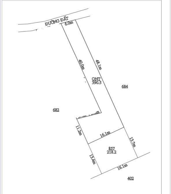 Đất nền Kon Tum 390m² - Sổ đỏ thổ cư, Xây nhà/Vườn thoải mái