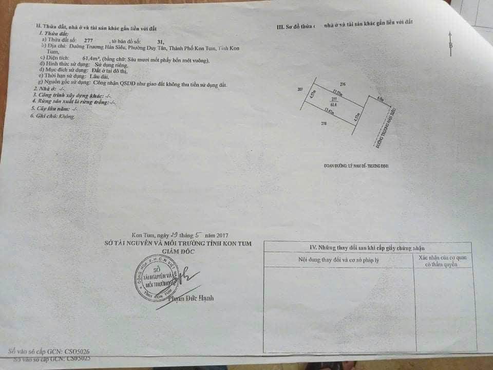 Nhà Trung Tâm Kon Tum Đường Trương Hán Siêu 120m² - Giá 1.6 Tỷ