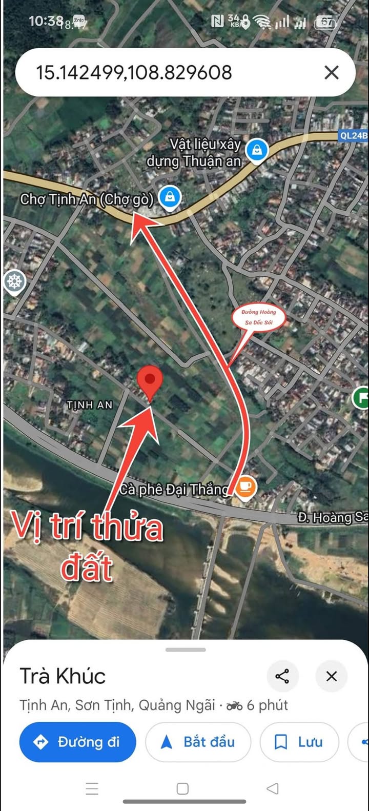 Bán đất Tịnh An Kon Tum 100m² hướng Đông - Gần Đập Dâng, giá 700 triệu