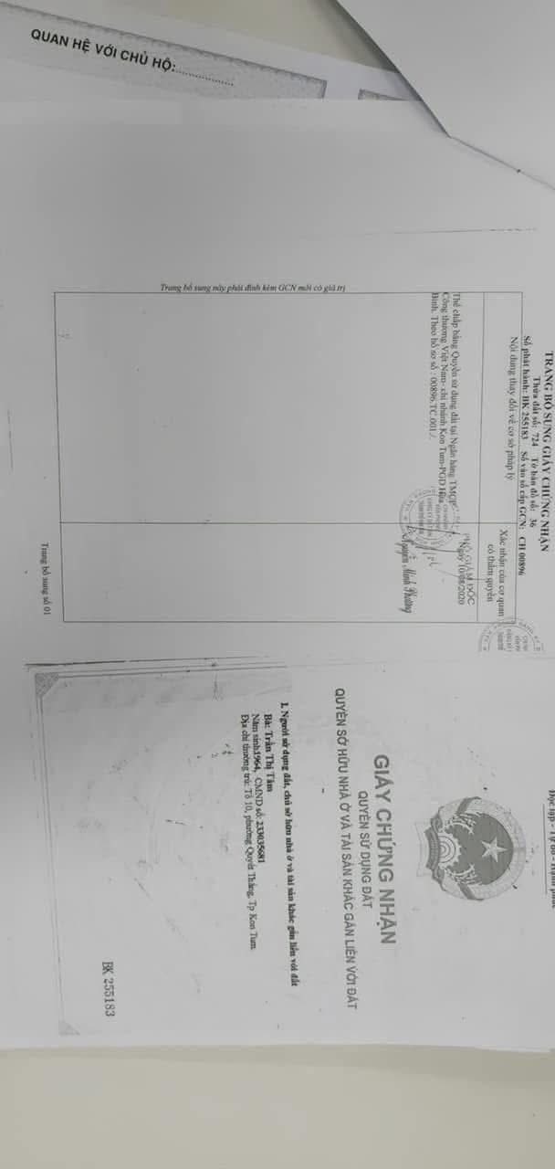 Đất nền QL14 Kon Tum 214.5m² 1.1 tỷ - Sổ đỏ chính chủ!