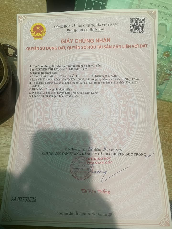 Đất nền Phú Hội Đức Trọng 1 tỷ - Sổ đỏ chính chủ, xây tự do!