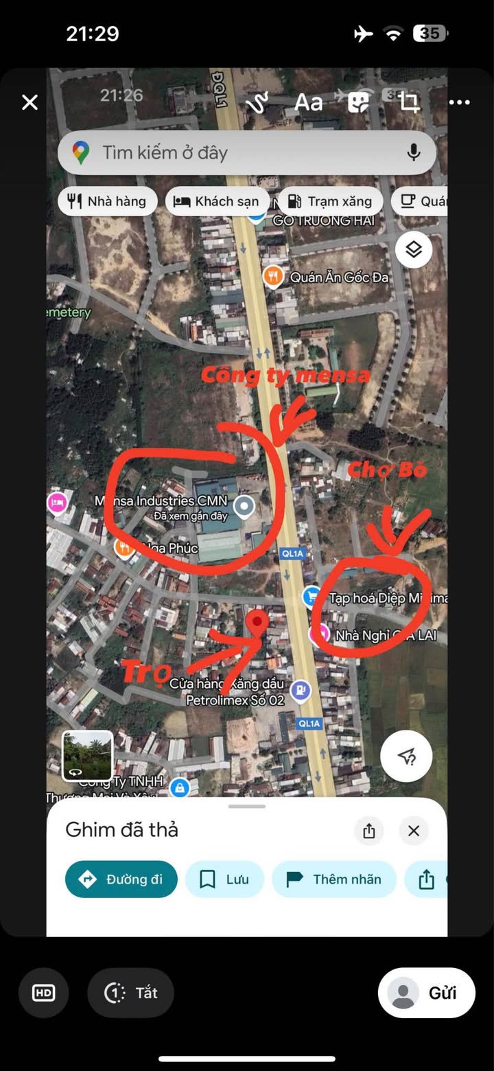 Dãy Trọ Mới Xây Quốc Lộ 1A, Sơn Tịnh - Dòng Tiền Ổn Định 6 Triệu/Tháng