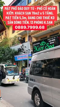 Khách sạn Đào Duy Từ Hoàn Kiếm 78m² - Thích hợp KD