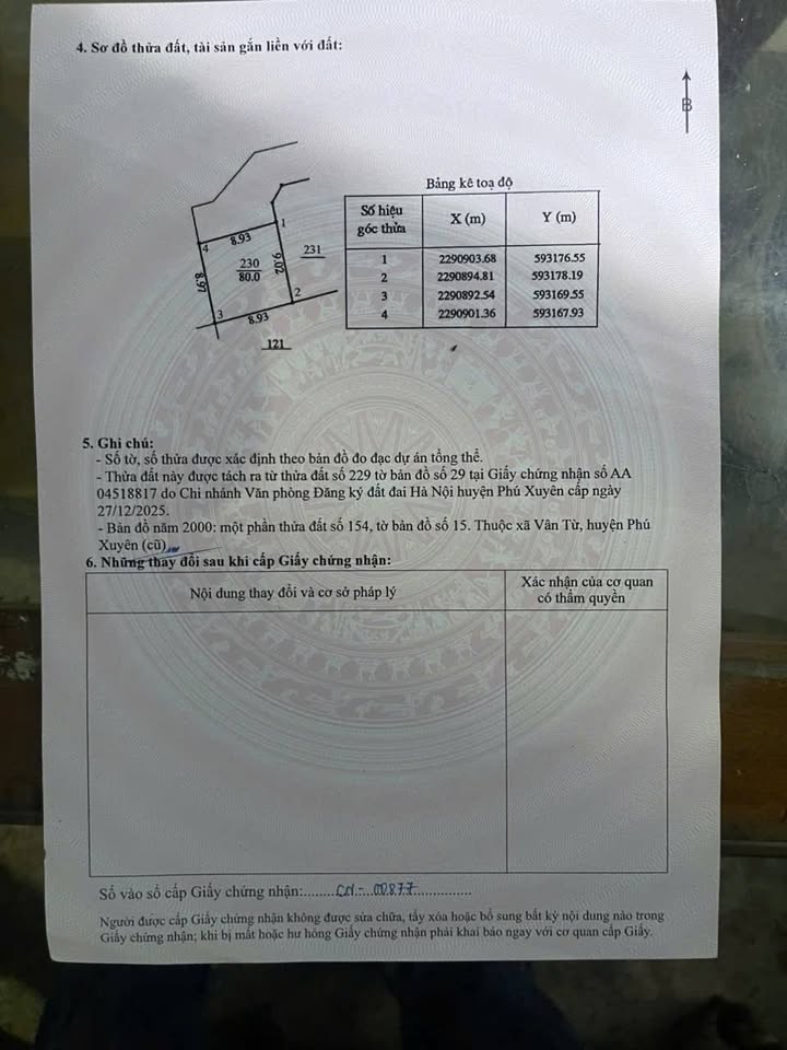 Đất nền Vân Từ, Phú Xuyên 80m² chỉ hơn 1 tỷ - Đường to ô tô tận nơi!