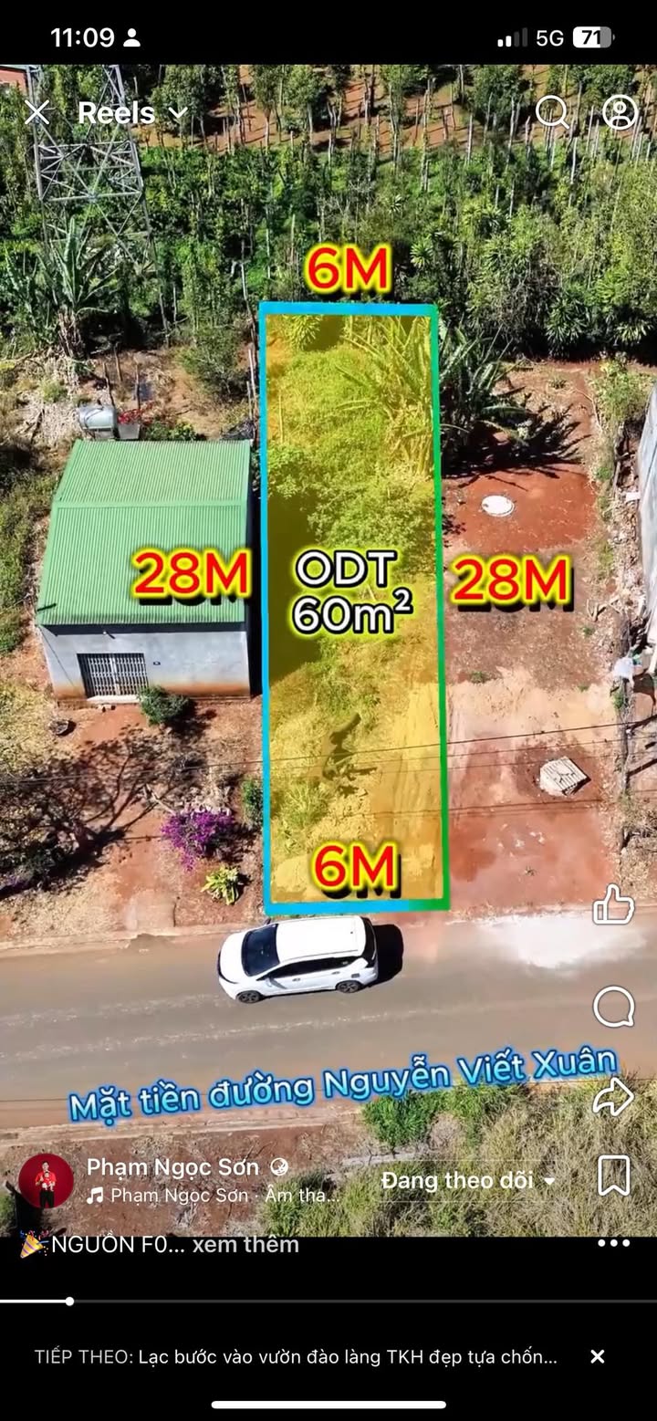 Đất Mặt Tiền Nguyễn Viết Xuân, Ea Drăng - 1.2 Tỷ, Sẵn Xây Dựng