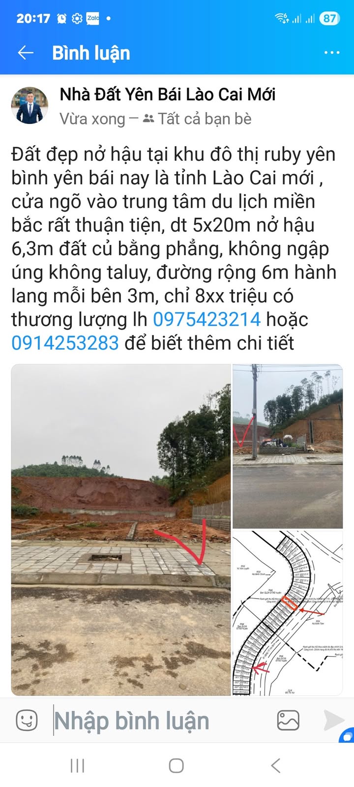 Bán đất 100m² nở hậu 6.3m tại Yên Bái - Cửa ngõ du lịch