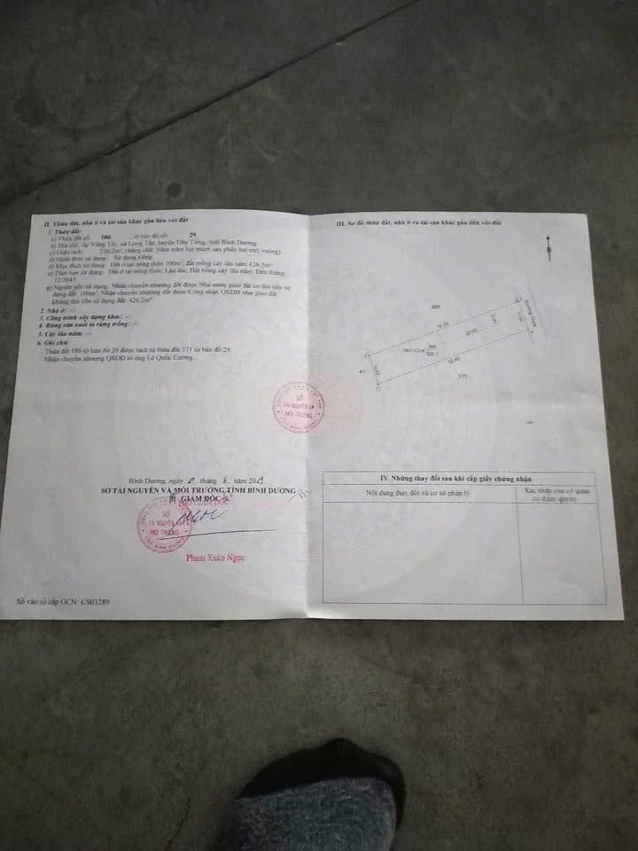 Đất Nền Long Tân, Thủ Dầu Một 500m² - Sổ Đỏ Vuông Vắn, Giá Tốt 900 Triệu