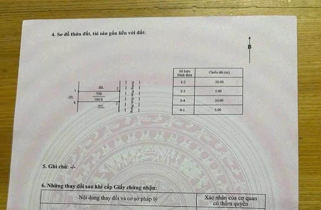 Đất nền MT Phan Đình Phùng (nối dài) 100m² - Hướng Đông - Giá 5.5 tỷ