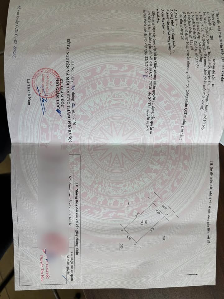 Bán đất Thượng Mỗ, Đan Phượng 39m² - Sổ đỏ sẵn sàng, tài chính 3 tỷ