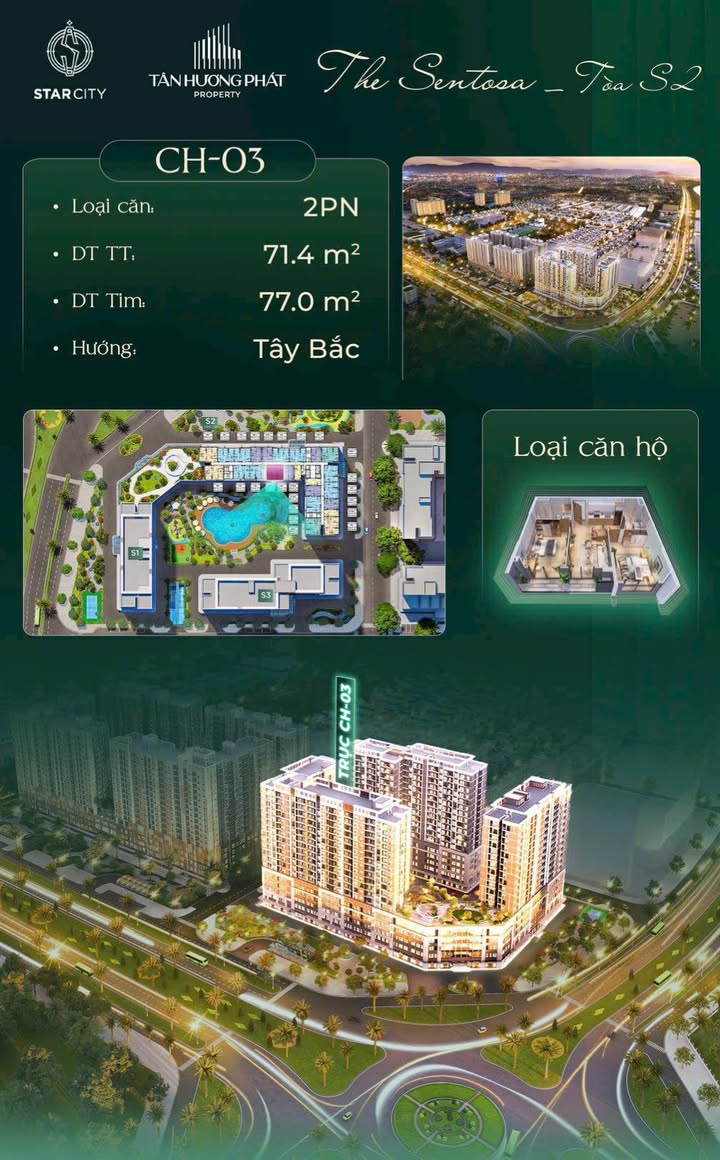 Căn hộ 2PN Vinhome Star City Thanh Hóa - 71m² View Bể Bơi