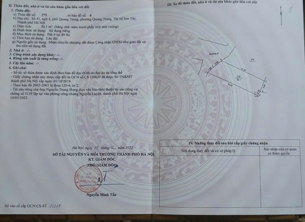 Bán Đất Sơn Tây 51m² Sổ Đỏ, Ô Tô Đỗ Cửa - Giá 2.x Tỷ