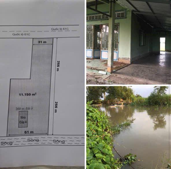 Bán Đất Mặt Tiền QL 61C Hậu Giang 11.150m² - Giá 15 Tỷ