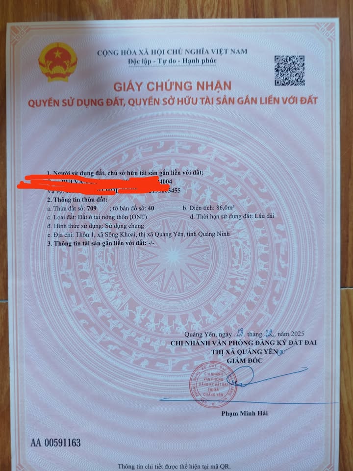 Bán Gấp Đất Nền 86m² Thôn 1 Sông Khoai - Giá 7xx Triệu