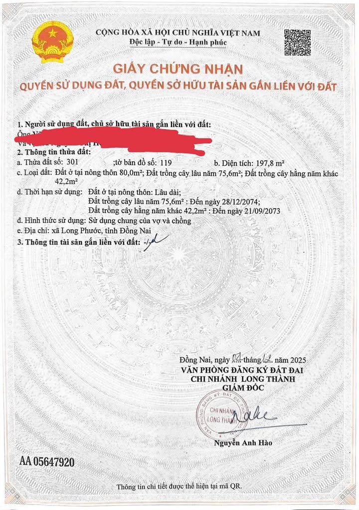 Đất nền Định Thành Dầu Tiếng 80m² 1.75 tỷ - Sổ đỏ chính chủ