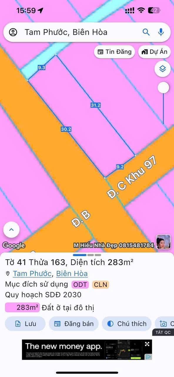 Đất Nền Dĩ An 288m² (200m² Thổ Cư) - Giá Đầu Tư 3.9 Tỷ