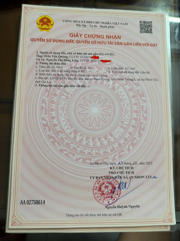 Bán Đất Nền Nhơn Tân, Bình Định - 128m² Giá Tốt, Vị Trí Đẹp