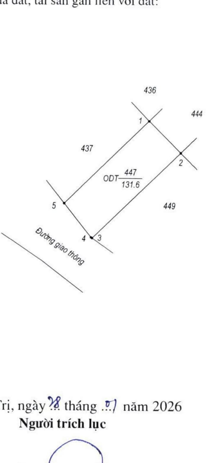 Đất nền Đồng Hới 133m² - Đất thổ cư 100%, Sổ đỏ trao tay!