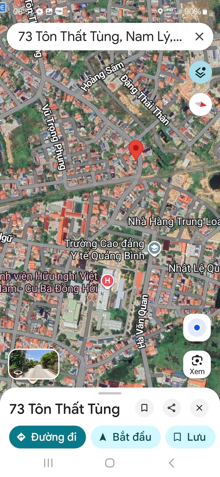 Bán Đất Mặt Tiền Tôn Thất Tùng, Đồng Hới - 103.74m² - Giá 2.1 Tỷ