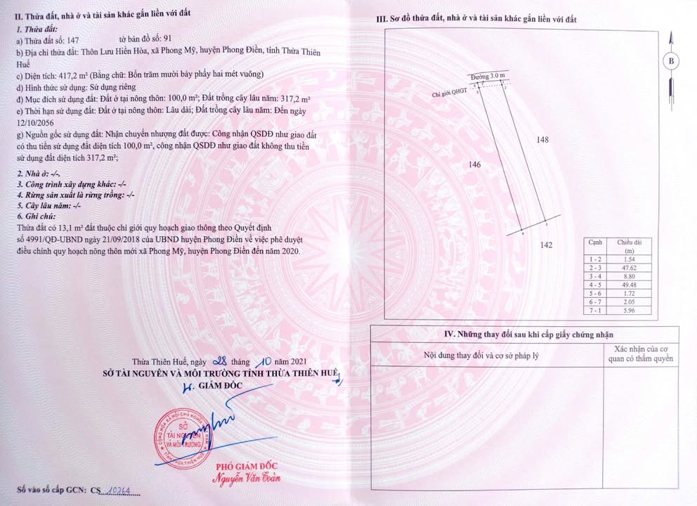 Đất vườn Phong Mỹ 431m² giá 1 tỷ - Nghỉ dưỡng lý tưởng!