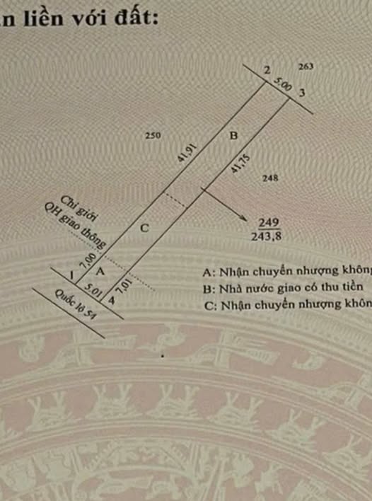 Đất Nền Mặt Tiền QL54 Đối Diện KCN Sông Hậu - Lai Vung 240m² Giá Tốt