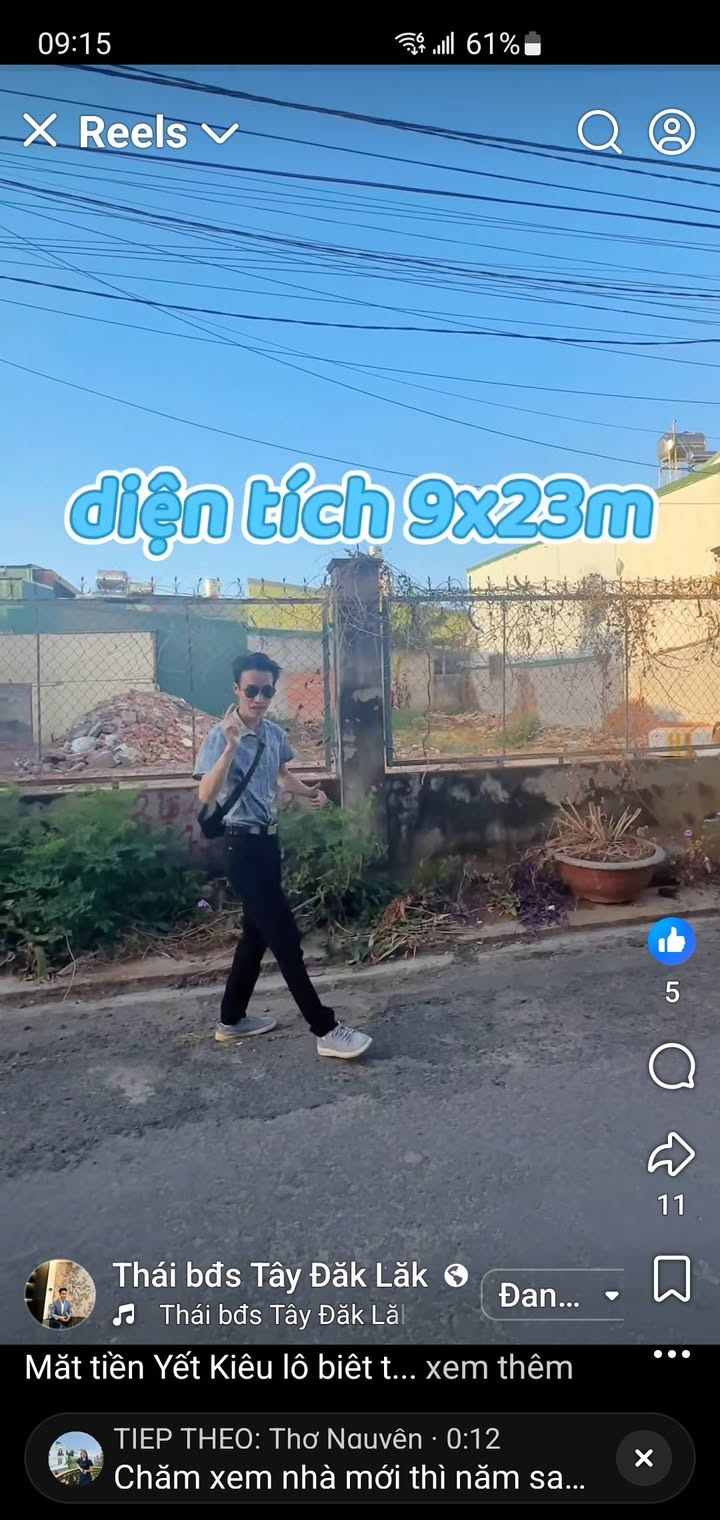 Đất nền Yết Kiêu Buôn Ma Thuột 198m² giá 8.2 tỷ - Sổ đỏ chính chủ