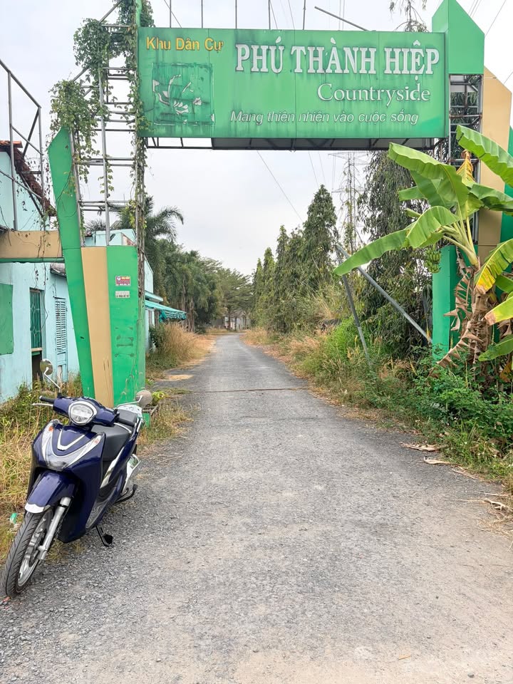 Đất nền 64m² trục chính KDC Phú Thành Hiệp, Bến Lức - Sổ hồng sẵn, giá 550 triệu