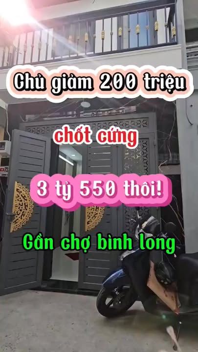 Nhà 3 Tầng Hẻm 4m Đường Số 12 Tân Phú - Giảm 200 Triệu, 3.55 Tỷ