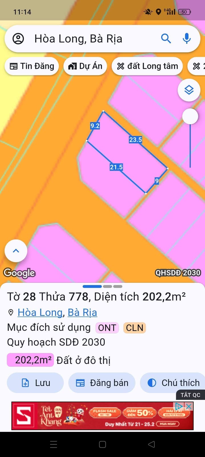 Đất nền Hòa Long TP. Bà Rịa 379m² giá 1.4 tỷ/lô - Hạ tầng hoàn thiện!