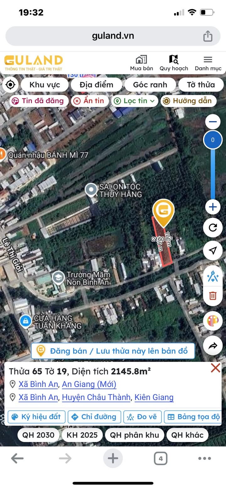 Đất vườn Châu Thành Kiên Giang 2400m² - 3 tỷ - Sổ đỏ chính chủ!