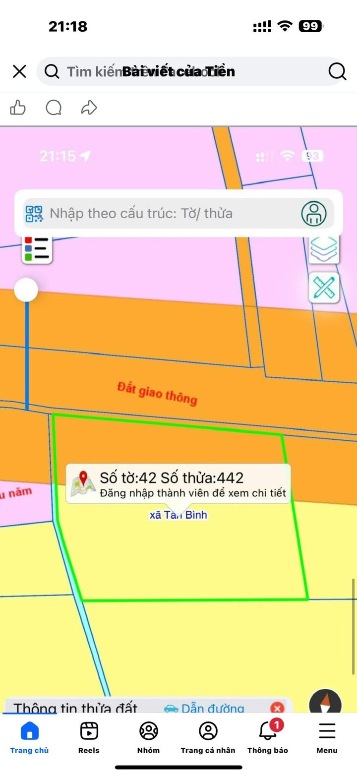 Bán đất vườn 1152m² mặt tiền đường 768, Vĩnh Cửu - Vườn bưởi trĩu quả