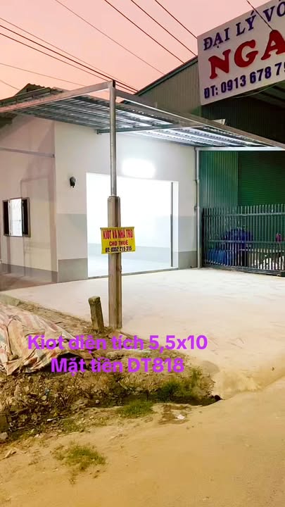 Mặt bằng kinh doanh MT DT818, Thủ Thừa, Long An - Sẵn sàng hoạt động