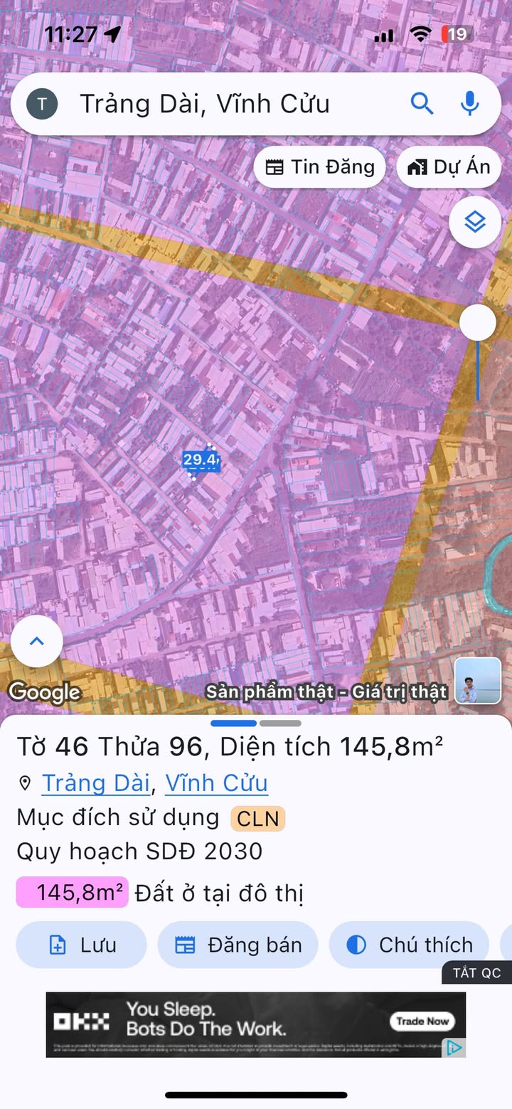 Đất nền Trảng Dài Biên Hòa 147.5m² giá 1.75 tỷ - Tiềm năng tăng giá!