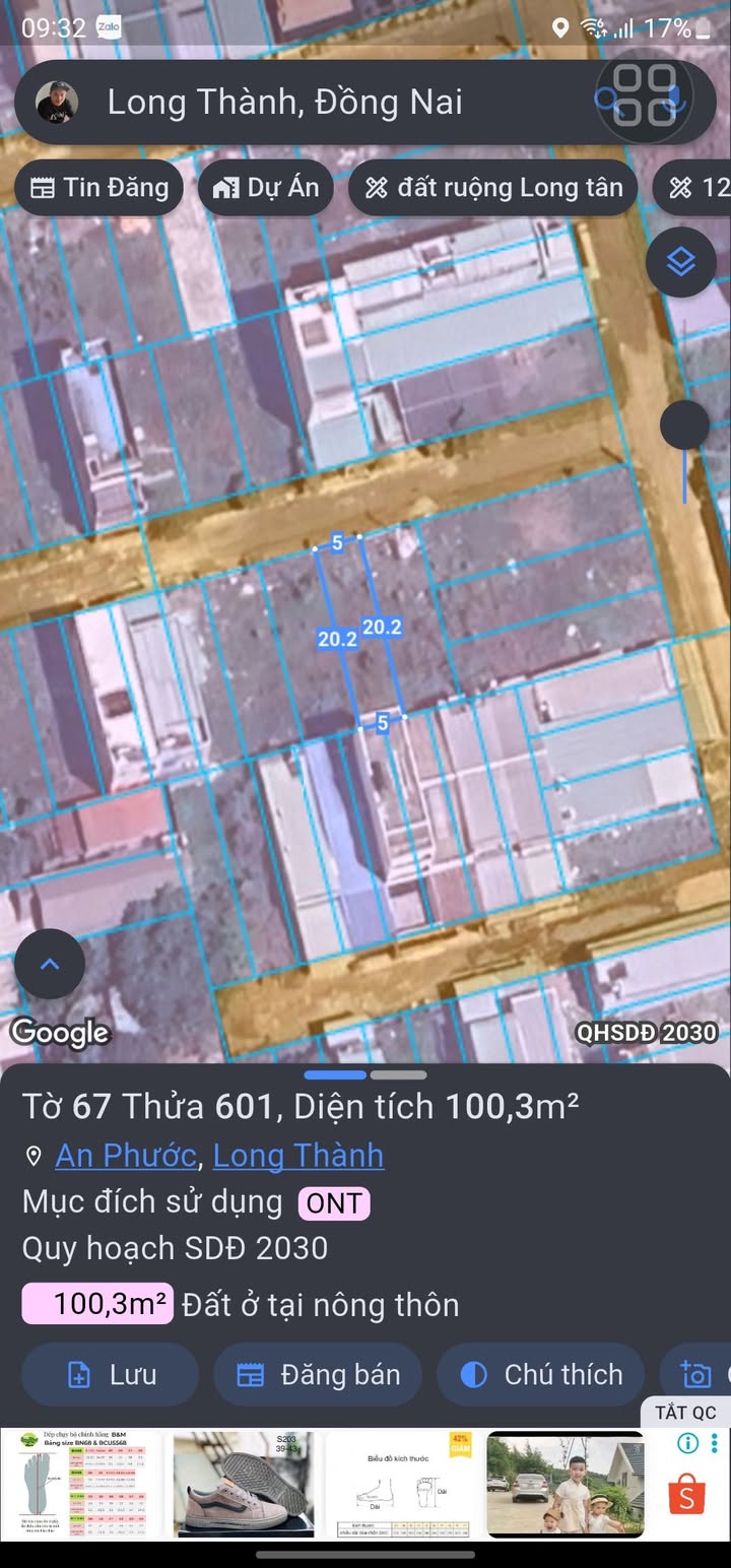 Đất nền An Phước, Long Thành 100m² - Đất thổ cư 100%, tiềm năng vượt trội!
