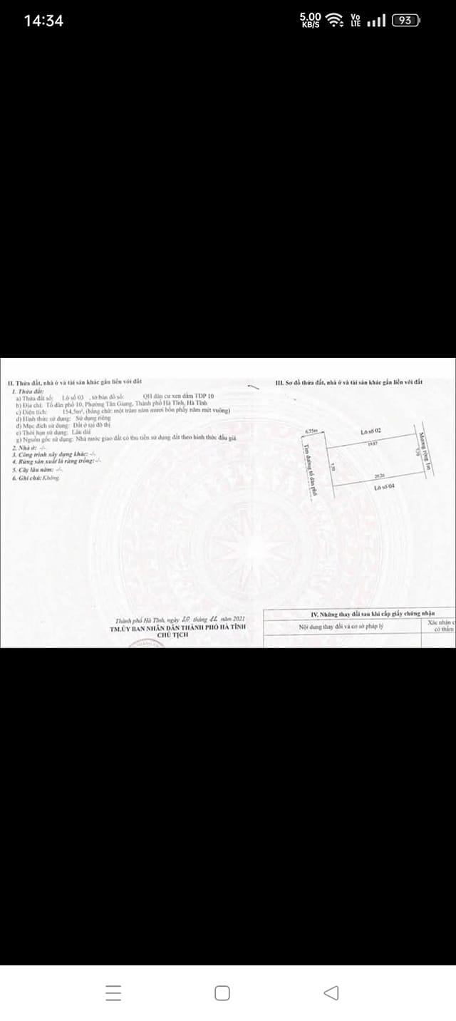 Đất Nền Vị Trí Vàng Tổ 10 Tân Giang, Hà Tĩnh - Giá Tốt Nhất Khu