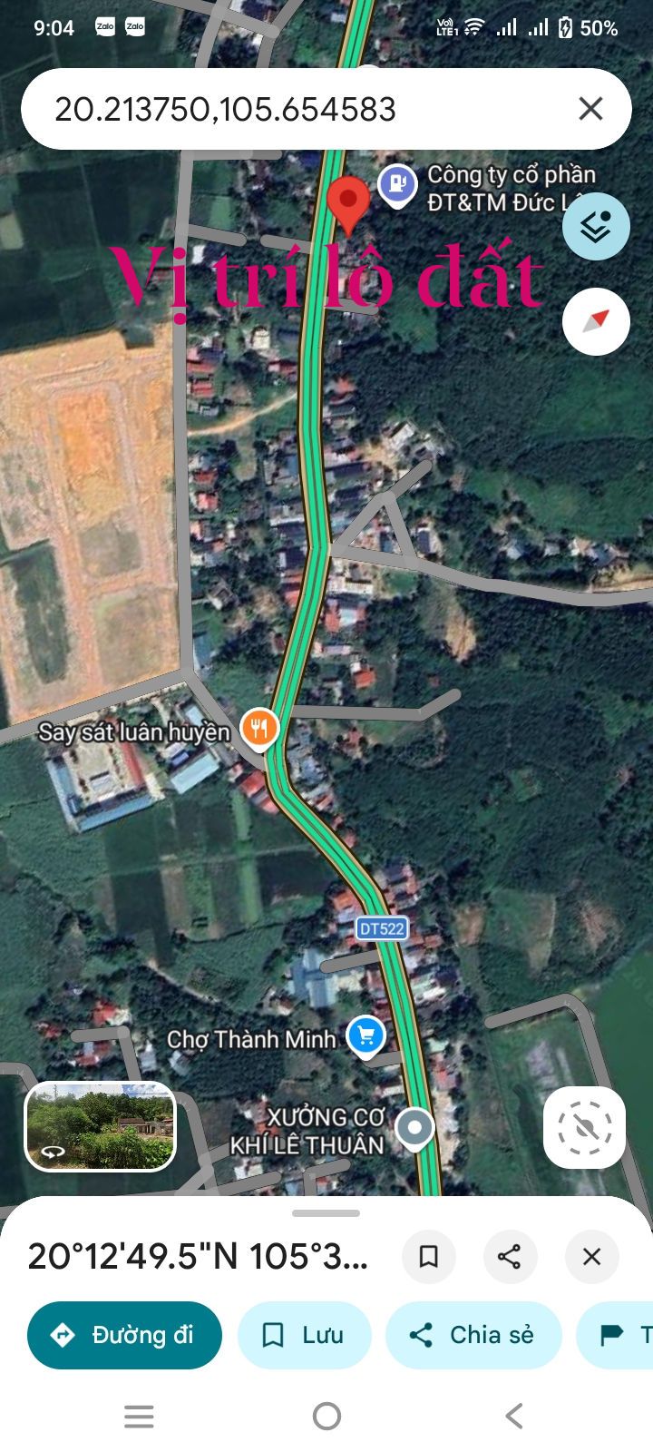 Đất nền Quốc lộ 217 Thành Minh 189m² giá 500tr - Đường to ô tô