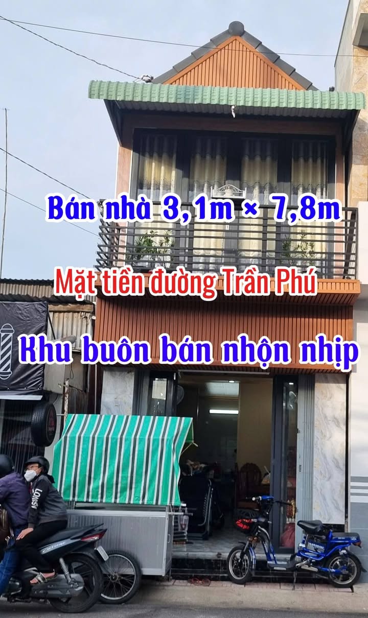 Nhà Mặt Tiền Kinh Doanh Sầm Uất Đường Trần Phú, An Giang - 1.6 Tỷ