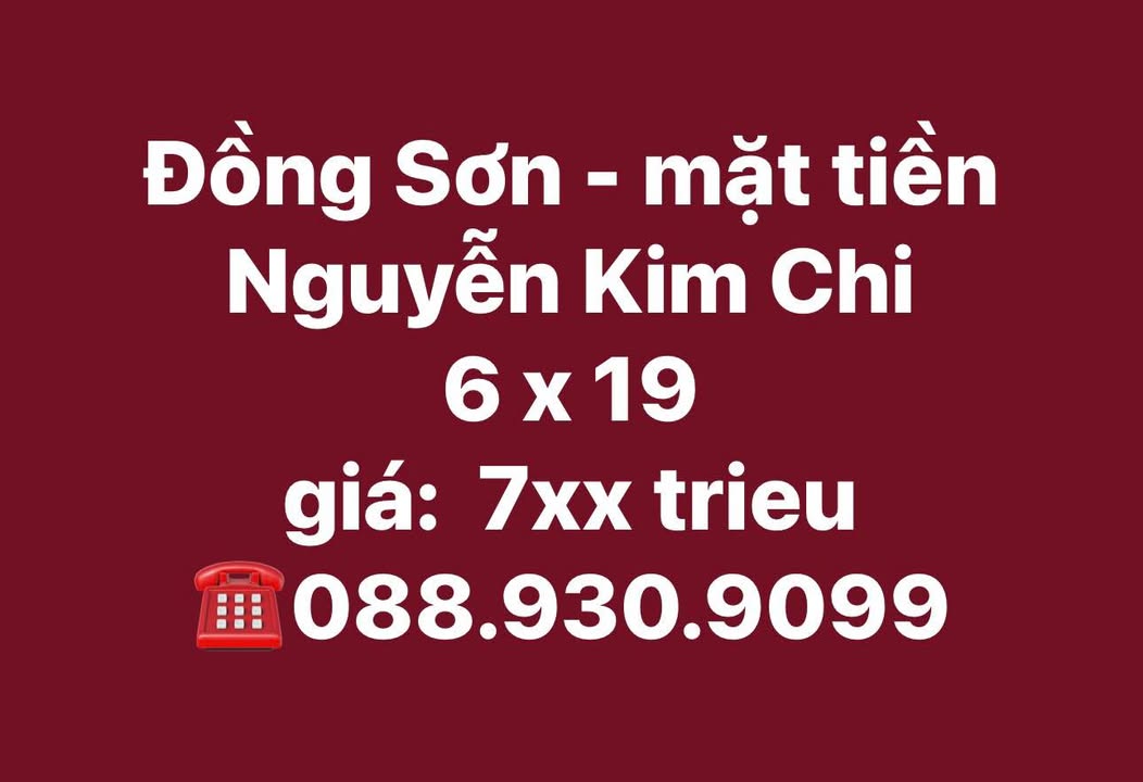 Bán nhà mặt tiền Nguyễn Kim Chi Đồng Hới 114m² - Vị trí đắc địa!