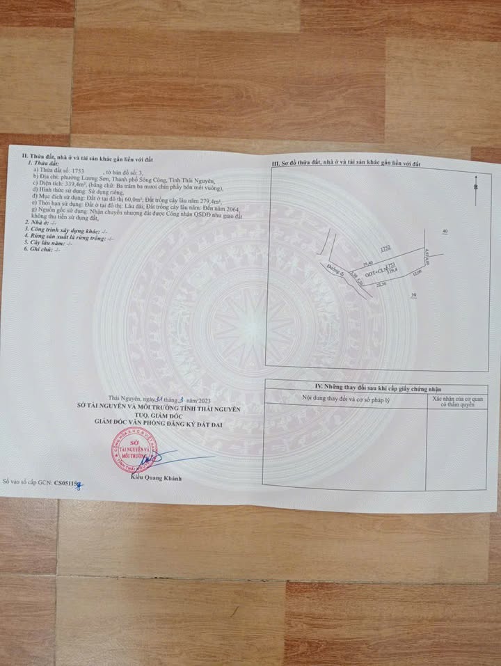 Bán Đất Nền Sông Công 339m² - Sổ Thổ Cư, Giá 4xx Triệu